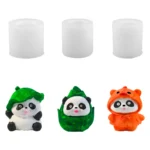 Create Unique Home Decor with 3D Panda Silicone Molds for Crafting