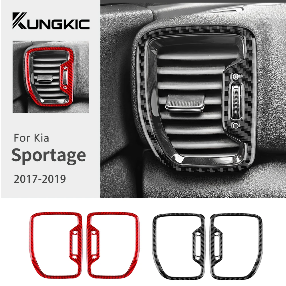 Enhance Your Kia Sportage Interior with Durable Carbon Fiber Trim Stickers