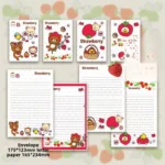 Charming Cartoon Stationery Set Perfect for Kids’ Birthday Party Invitations